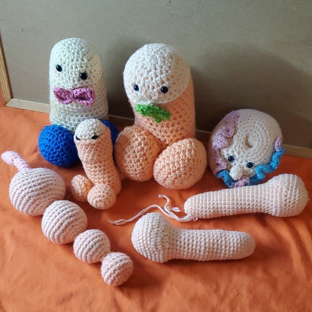 NSFW Adult Handmade Crochet Plush Collection Set Of 7